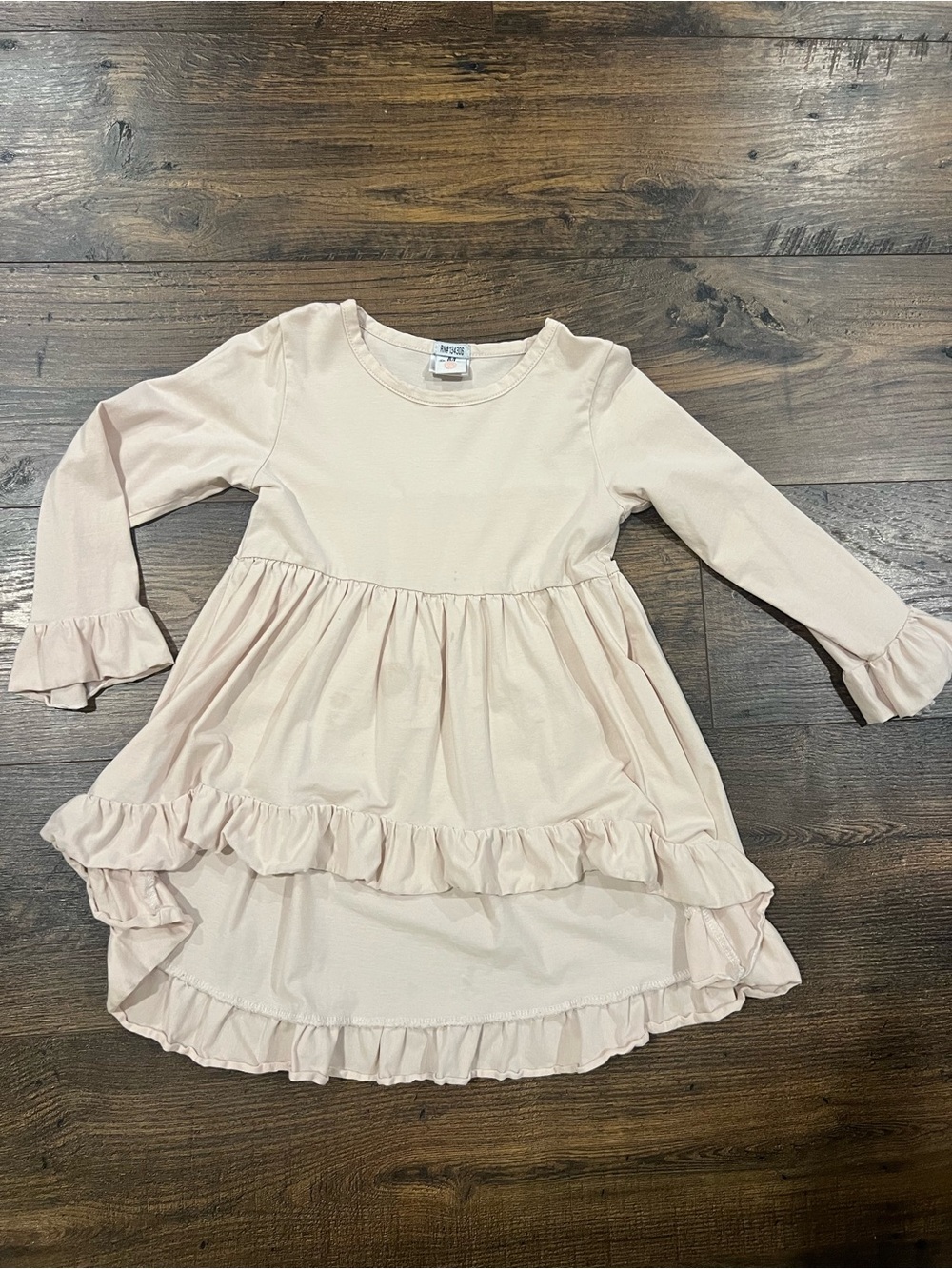 Soft Ruffle High-Low Dress - Light Pink Kids Dress